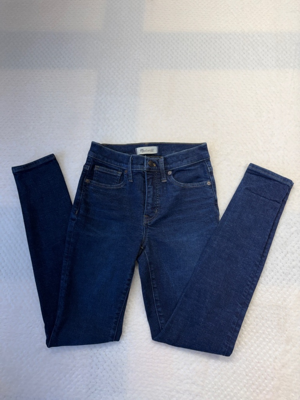 Madewell Dark Blue Mid-Rise Skinny Jeans